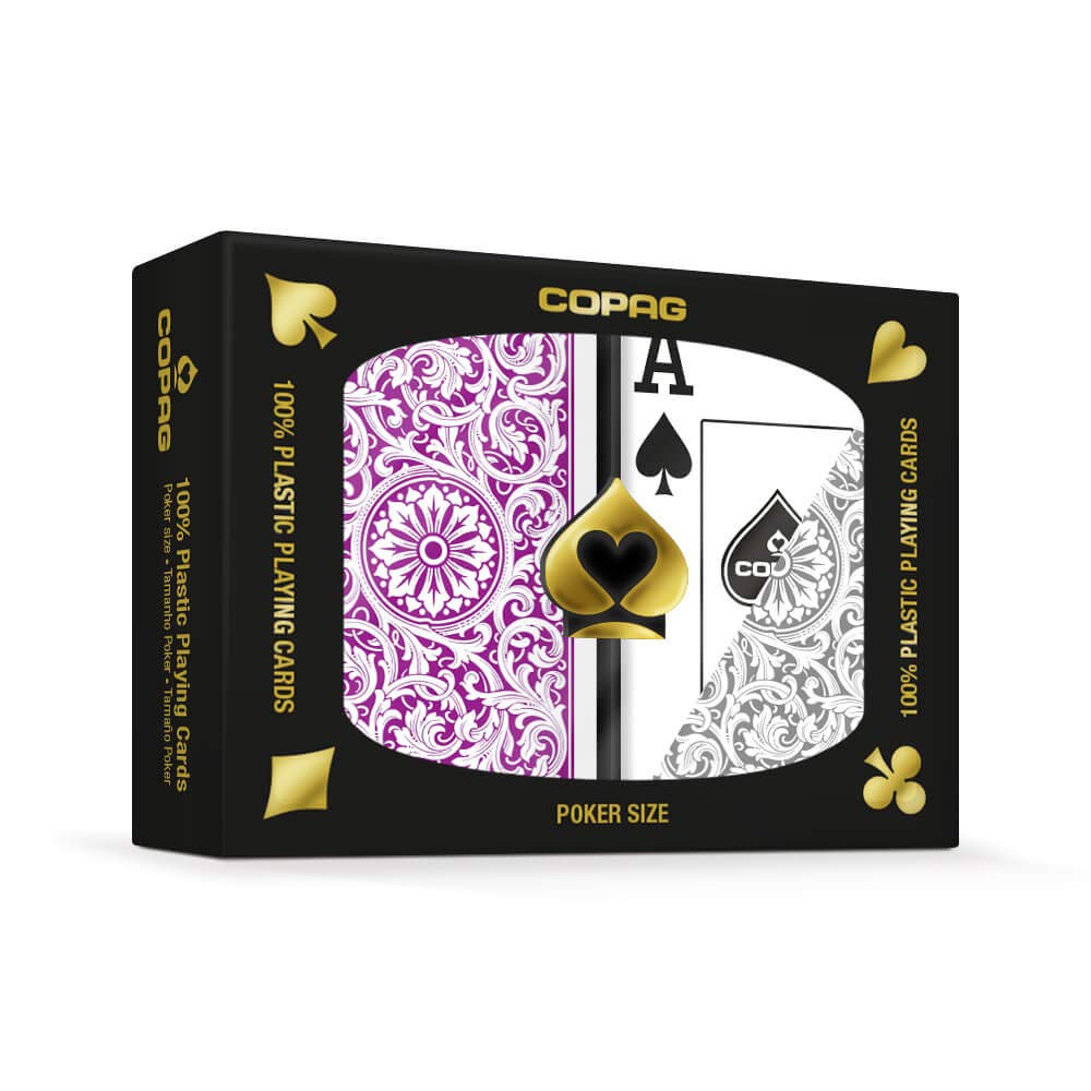 Copag 1546 plastic playing cards front view for smooth shuffles