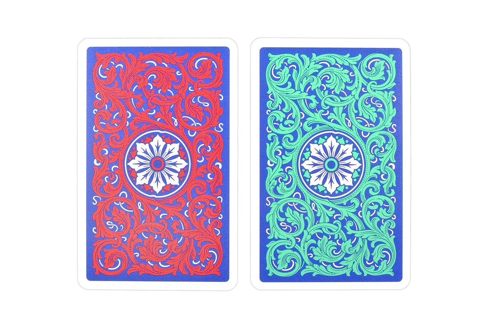 Smooth plastic finish supports effortless shuffling and durability.