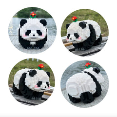 CoPlanaire Flower Panda Model B lying down for relaxed display