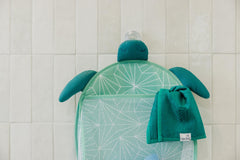 Copper Pearl Oceana bath toy net promotes quick drying after bath time.