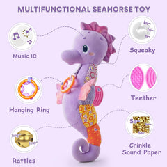 Coqin Seahorse textures and colors engage touch and visual interest for infants