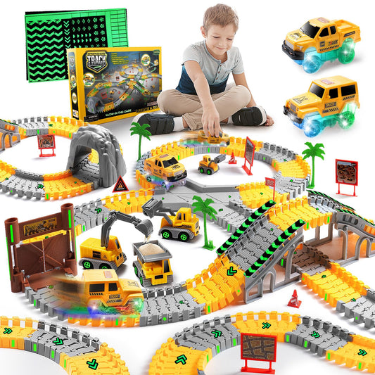 Coroiesty 264-piece construction track set with versatile pieces for creative layouts