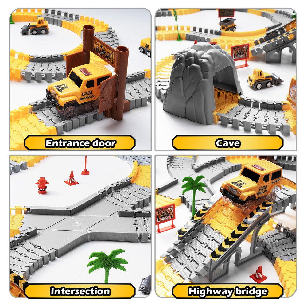 Coroiesty flexible track pieces twist for creative routes