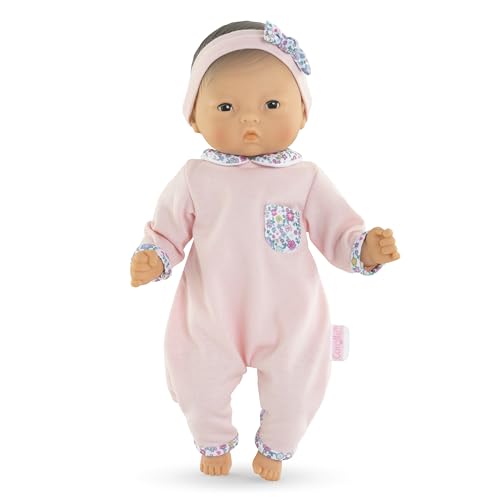 Corolle Bebe Calin Mila features a 12-inch soft body easy for little hands to grasp.