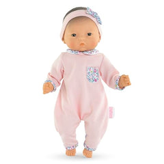 Corolle Bebe Calin Mila features a 12-inch soft body easy for little hands to grasp.