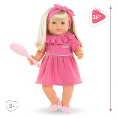 Corolle Jade sleeping eyes close-up demonstrates lifelike charm for bedtime storytelling.