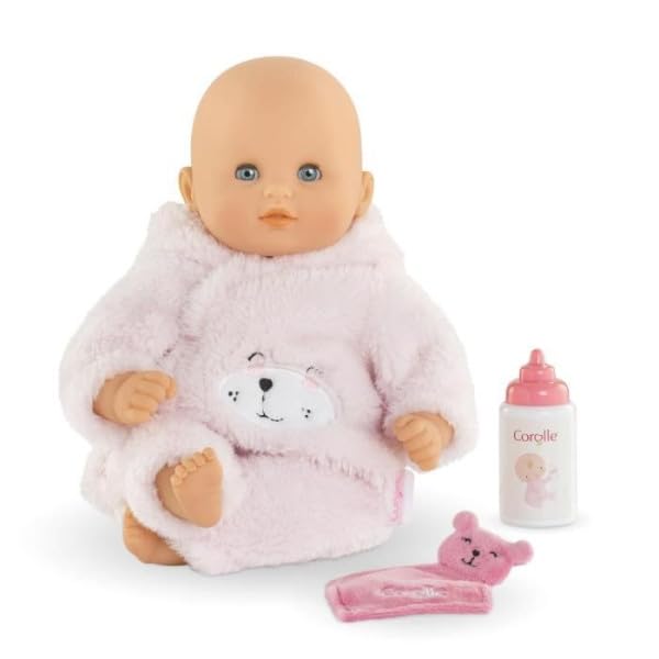 Corolle 12in bean-filled body is easy for little hands to grasp.