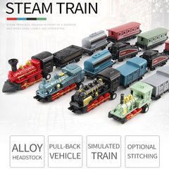 CORPER TOYS mini train green engine—robust pull-back action