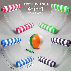 Cosmic Chameleon beach ball beside the float enhances group pool fun.