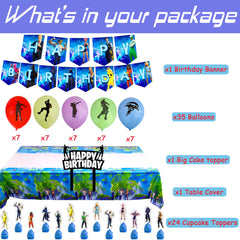 Cosmic Party video game balloons add color and whimsy to the celebration