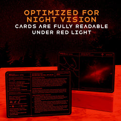 Cosmic Shards Stargazing Cards back side provides concise object details