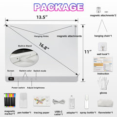 Cosmody LED drawing board stand allows versatile placement during use