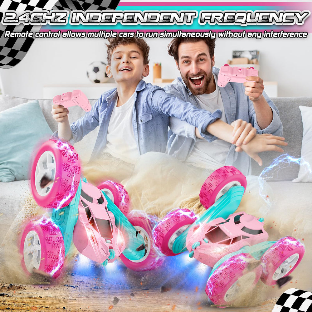 cosone pink RC car remote controller shows easy handling for kids