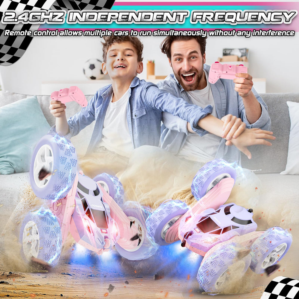 Cosone RC car dual motors delivering rapid acceleration