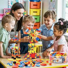 Cossy building pieces ideal for classroom STEM activities and family projects