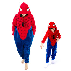COSUSKET toddler Oneise pajamas blue-red front view for cozy daily wear