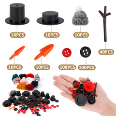 Cosweet Snowman Buttons Kit supports DIY snowmen cards and holiday crafts