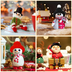 Cosweet Snowman Buttons Kit knitted hats create cozy holiday decorations