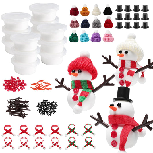 Cosweet snowman craft kit contents for creative holiday projects at home