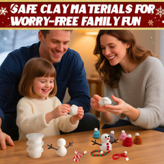 Cosweet snowman red buttons provide bright accents for facial details