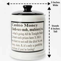 Cottage Creek Casino Money Piggy Bank doubles as chic office decor and conversation starter.