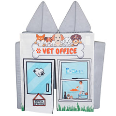 Couch Swag Vet Office Play Panel front view enabling imaginative vet play on a foam couch