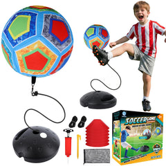 COUOMOXA 2-in-1 soccer trainer rebound base keeps practice steady and efficient