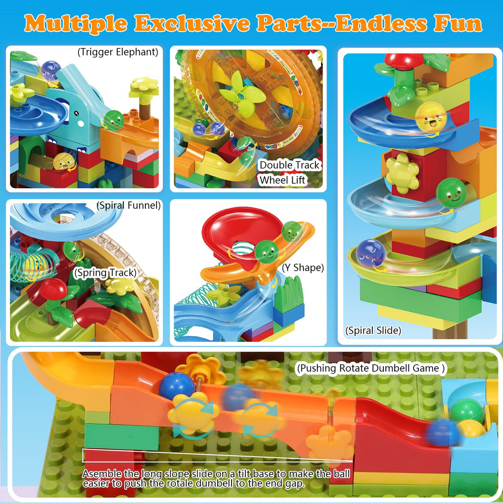 COUOMOXA Marble Run waterwheel module supports hands-on STEM experimentation.