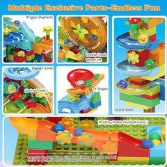 COUOMOXA Marble Run waterwheel module supports hands-on STEM experimentation.