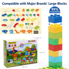 COUOMOXA safe ABS plastic pieces promote safe, frustration-free building.