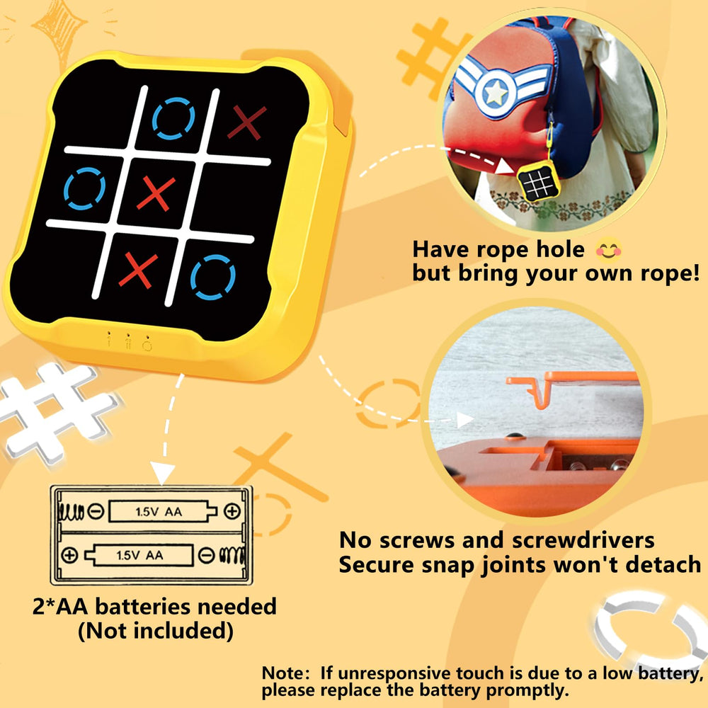 COUOMOXA Tic Tac Toe 4-in-1 solo mode, boosts focus during quiet time.