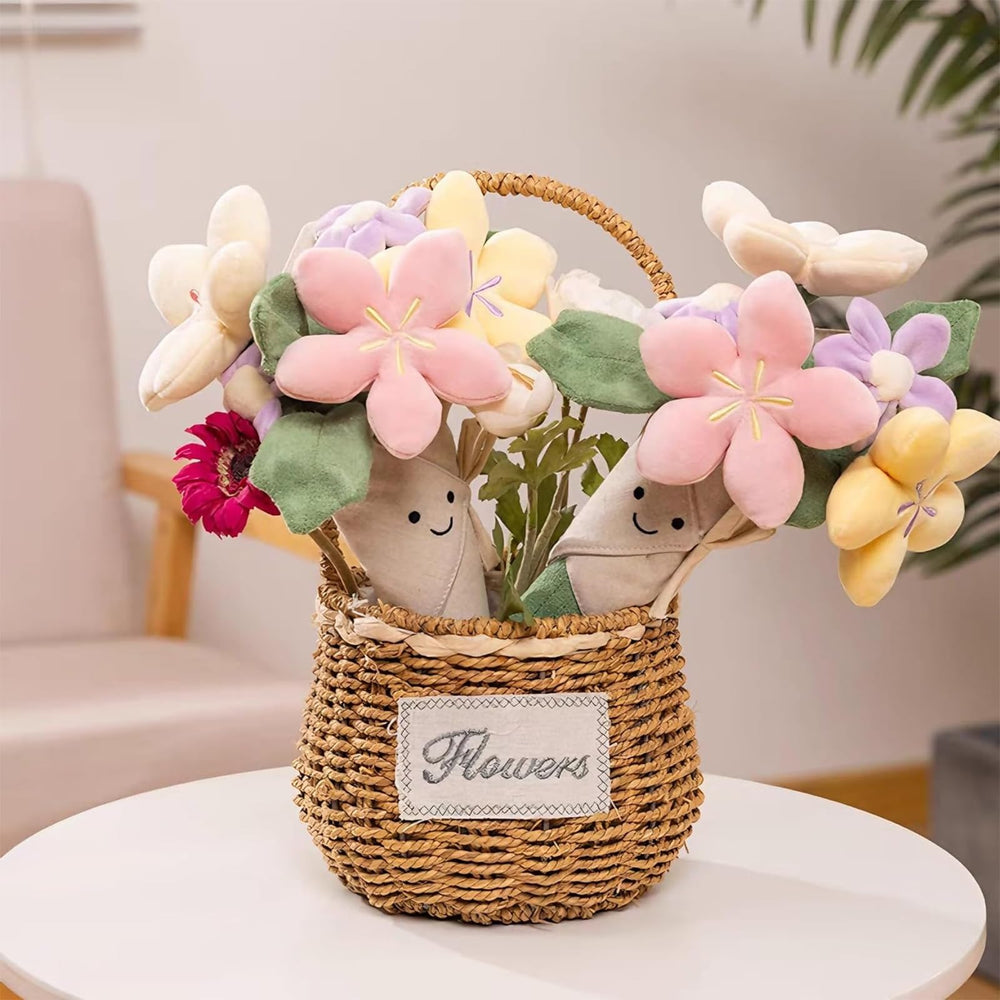 Courtco flower plush—soft, skin-friendly cuddle buddy for kids.