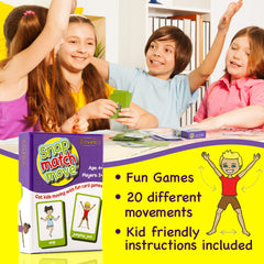 Covelico kids exercise cards group game setup boosts collaborative gym play