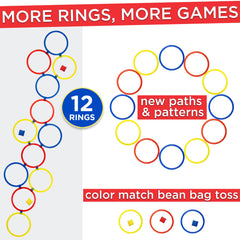 Bright Covelico rings highlight color learning during play.