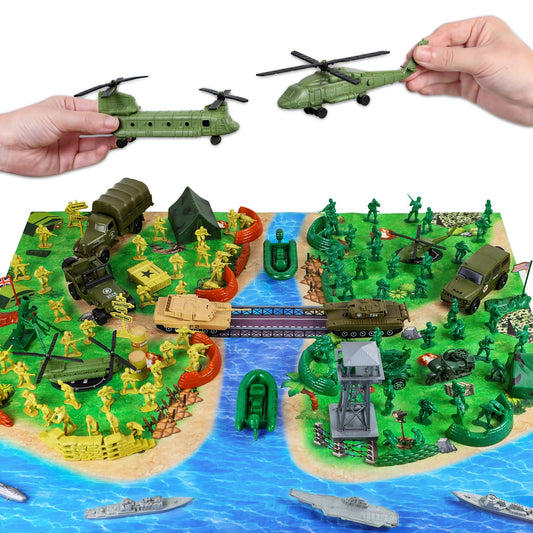 Covsen Army Men 124-pcs collection for creative play.