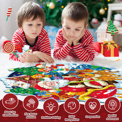 Covsen festive scene puzzle promotes visual sequencing and storytelling during family time.