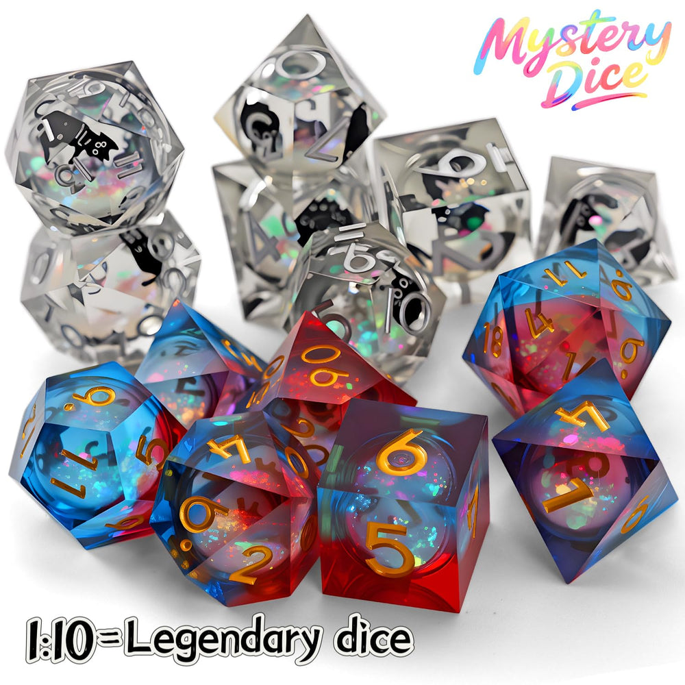 Coyeekn enamel pin included with Mystery Dice Set for stylish display.