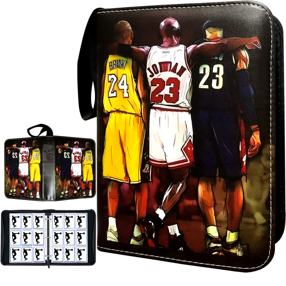 COYORO basketball card binder closed with durable PU exterior for travel protection