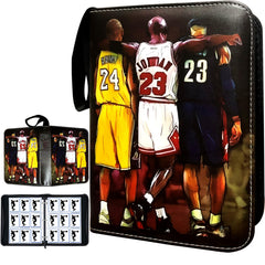 COYORO basketball card binder closed with durable PU exterior for travel protection