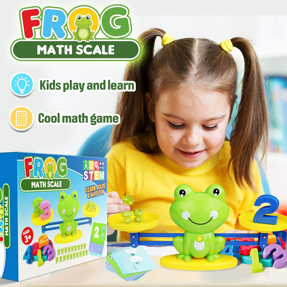 CozyBomB weight pans enable tactile weight comparisons during play.