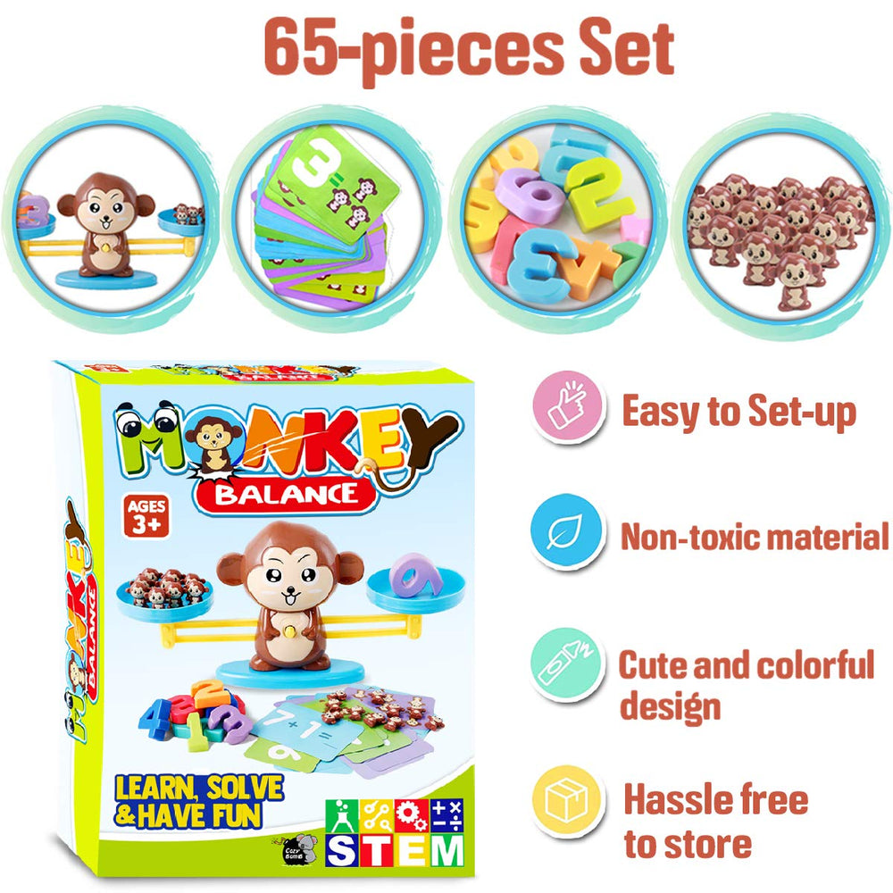 CozyBomB Monkey Scale monkeys offering hands-on counting for ages 3–5.