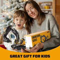 CozyBomB RC Excavator gift-ready packaging suits birthdays or holidays.