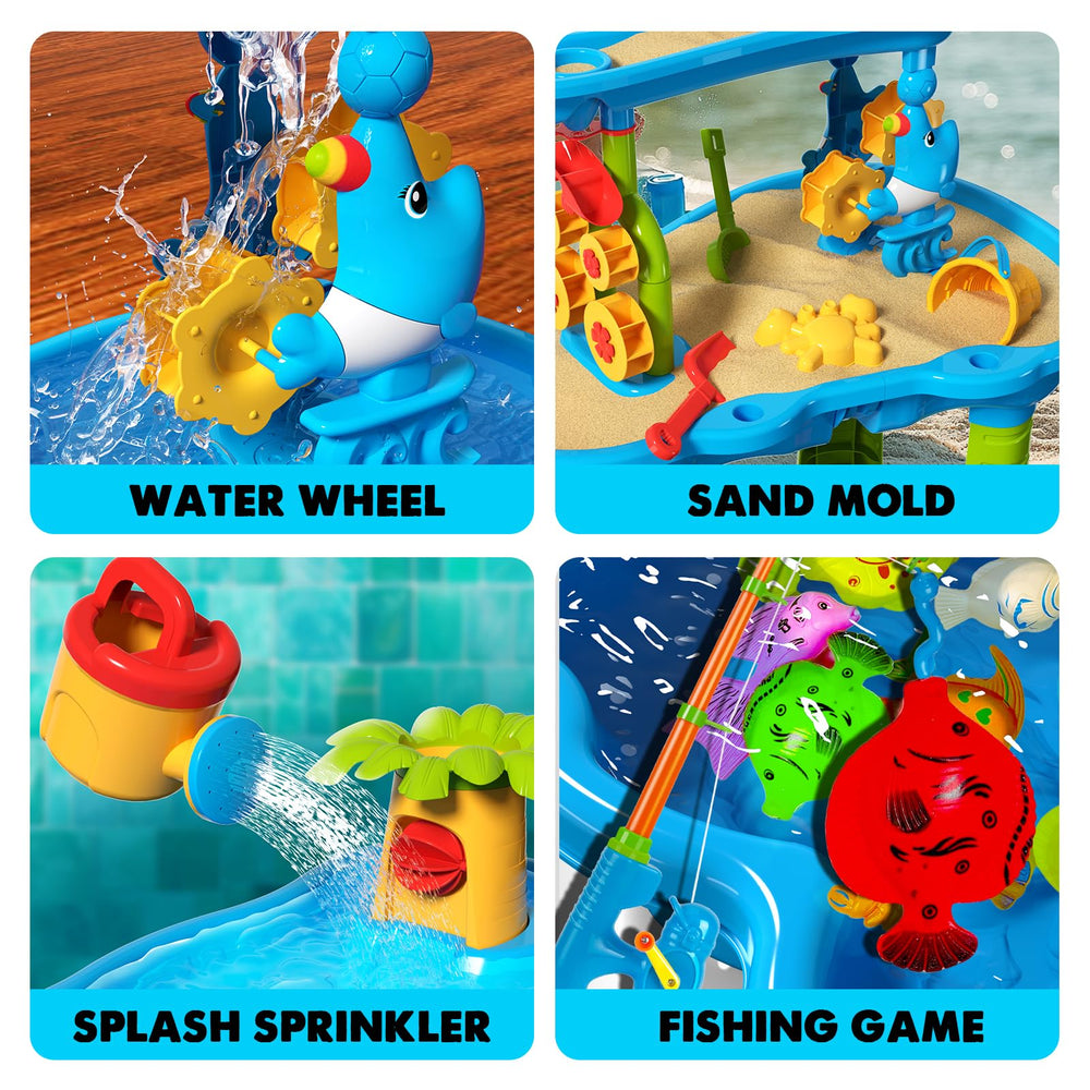 CozyBomB sand mold 4-pack included for creative shaping at the table.