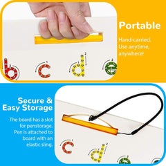 CozyBomB toddlers practice ABCs during play with tactile feedback.