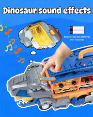 Cozycharm dinosaur truck featuring built-in sounds for immersive play sessions.