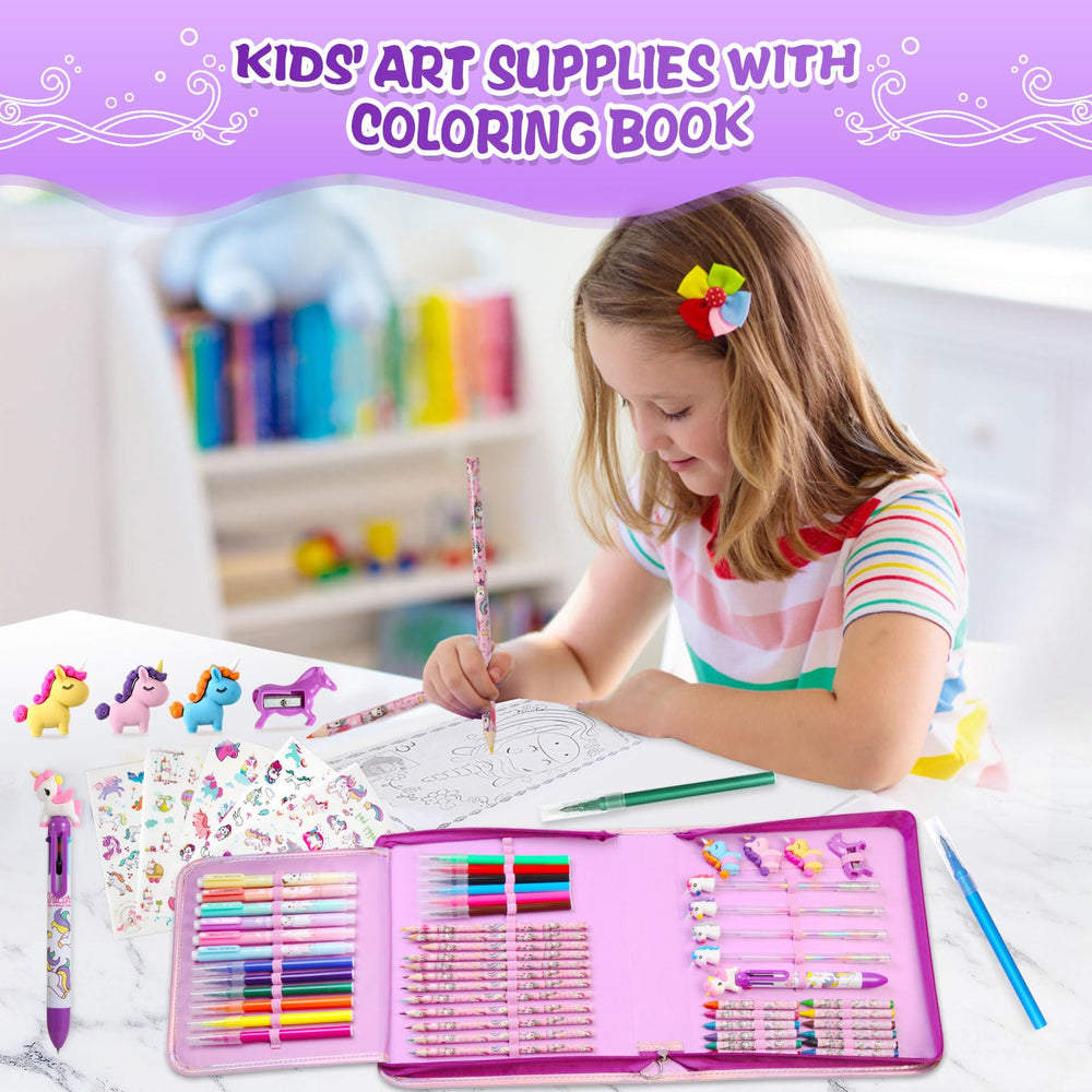 CozyJoyz glitter gel pens and double-ended markers, vibrant colors for standout designs.