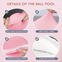 COZYTRAUM foam ball pit pink vacuum-sealed design ready to expand