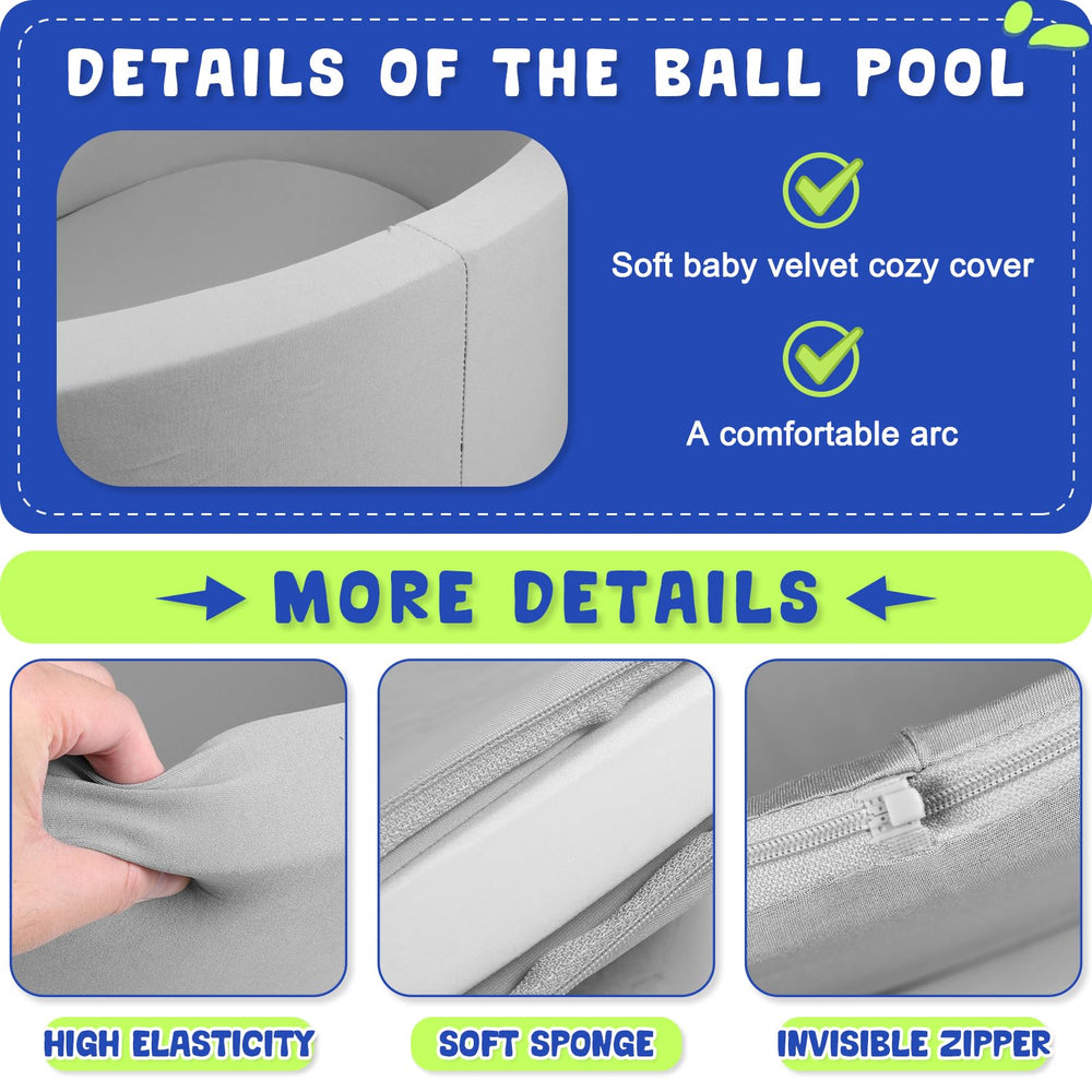 COZYTRAUM memory foam cushion provides gentle support during play.
