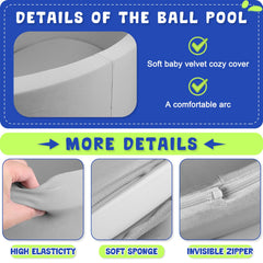 COZYTRAUM memory foam cushion provides gentle support during play.