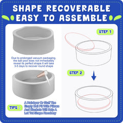 COZYTRAUM vacuum-sealed design expands smoothly after unboxing.